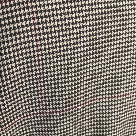 “ZARA WOMAN “ Faux Fur Cuffed Houndstooth Top. - Picture 3 of 10